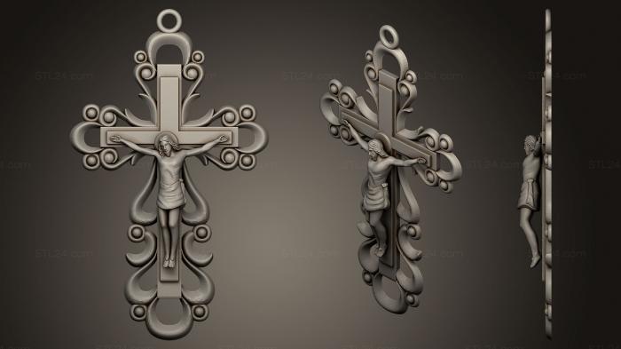 Кресты и распятия (Распятие, KRS_0205) 3D модель для ЧПУ станка